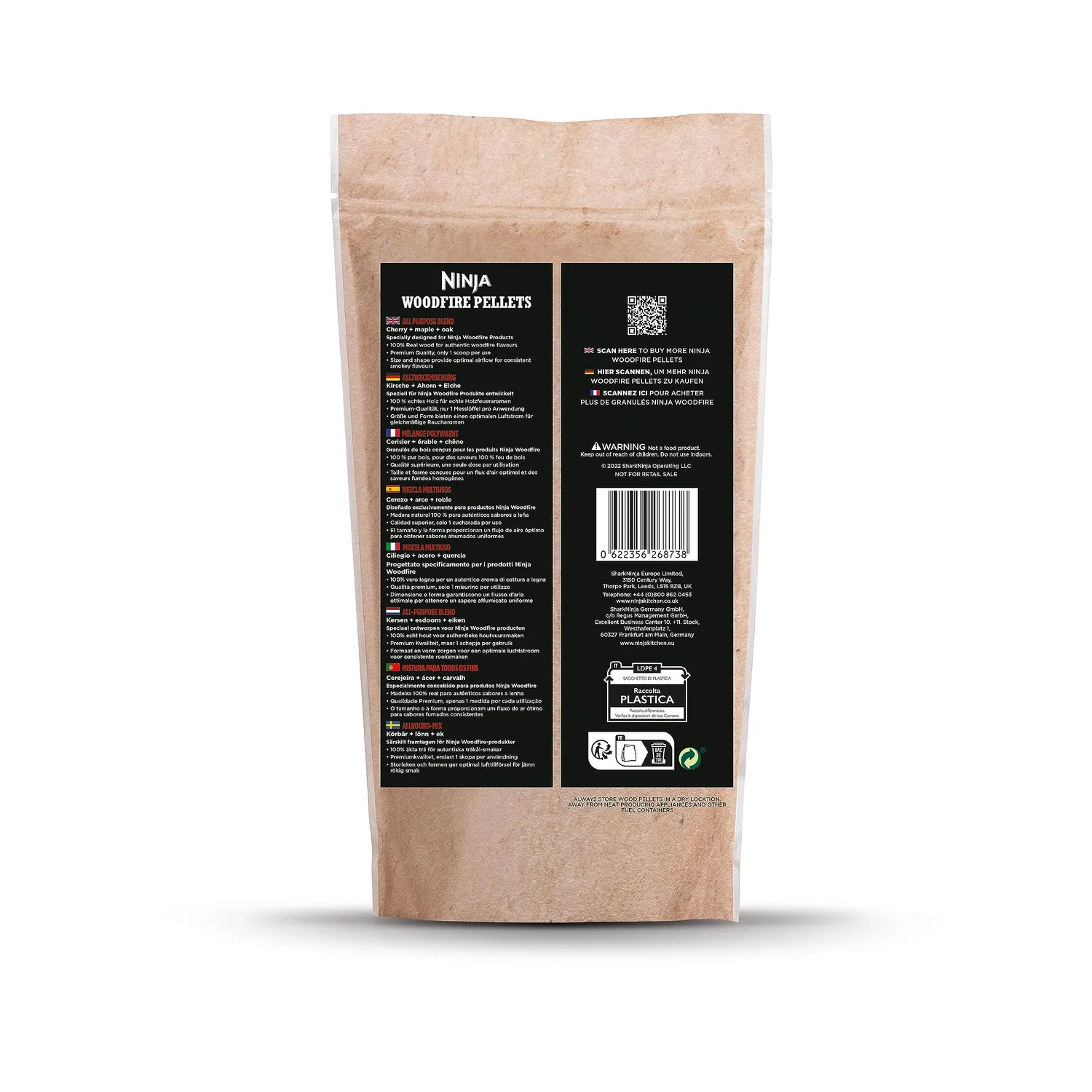 Ninja Woodfire Pellets Allzweckmischung 900 g mild