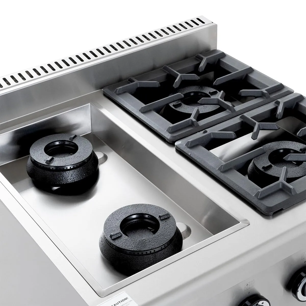 GastroHero GHBO4B Gasherd 4 Brenner 28,8 kW Edelstahl