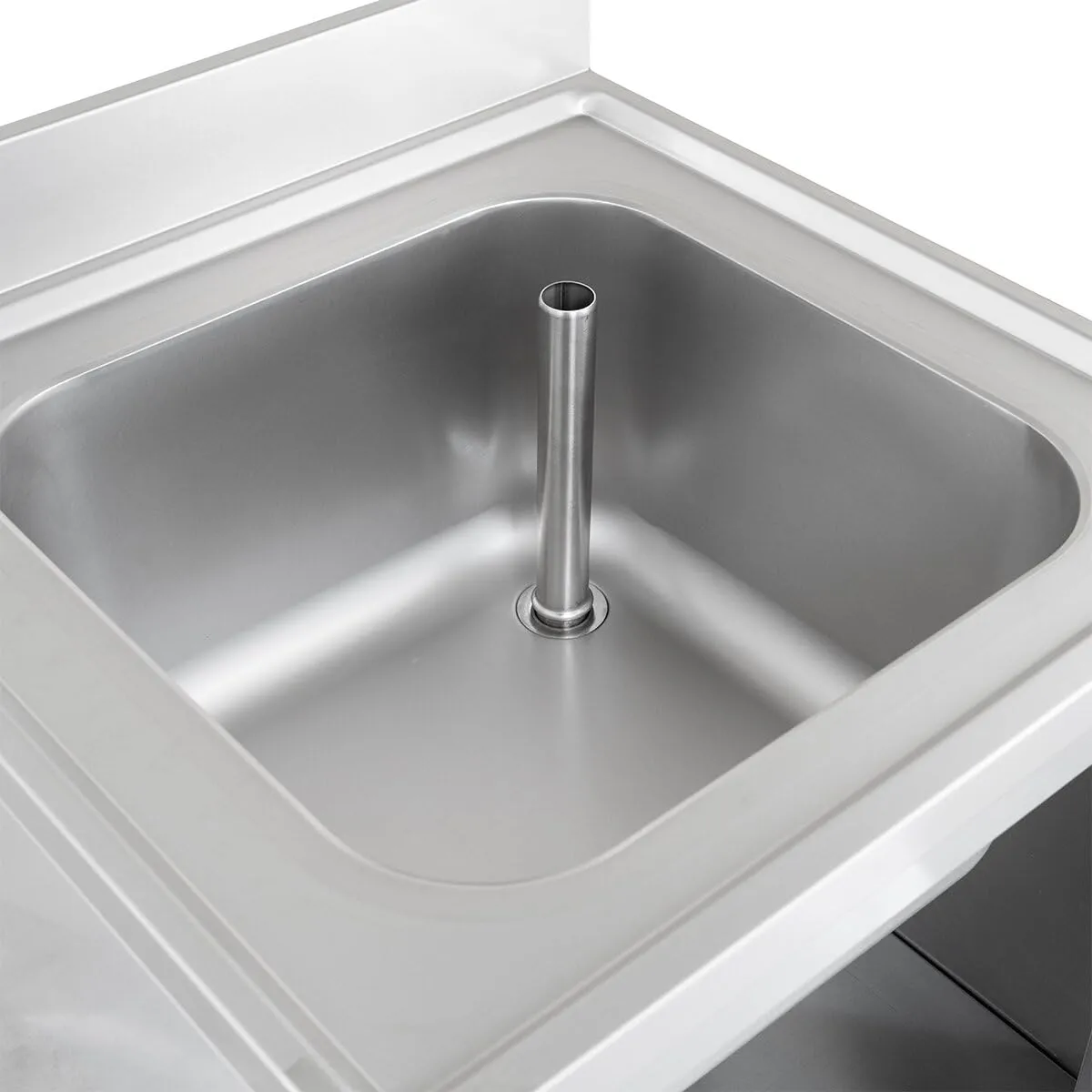 GastroHero Eco Spülschrank 60x60 mit Becken Edelstahl