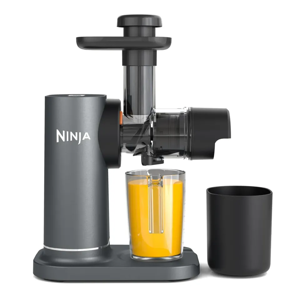 Ninja Kaltpresse-Entsafter 700ml Grau Slow Juicer Obst Gemüse