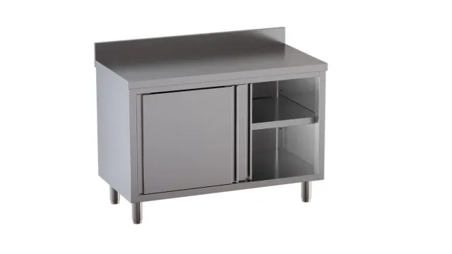 GastroHero ASS-ECO1060A Arbeitsschrank 100x60 Edelstahl