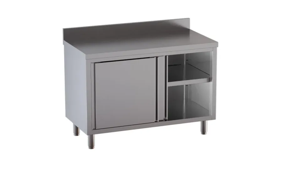 GastroHero ASS-ECO1060A Arbeitsschrank 100x60 Edelstahl