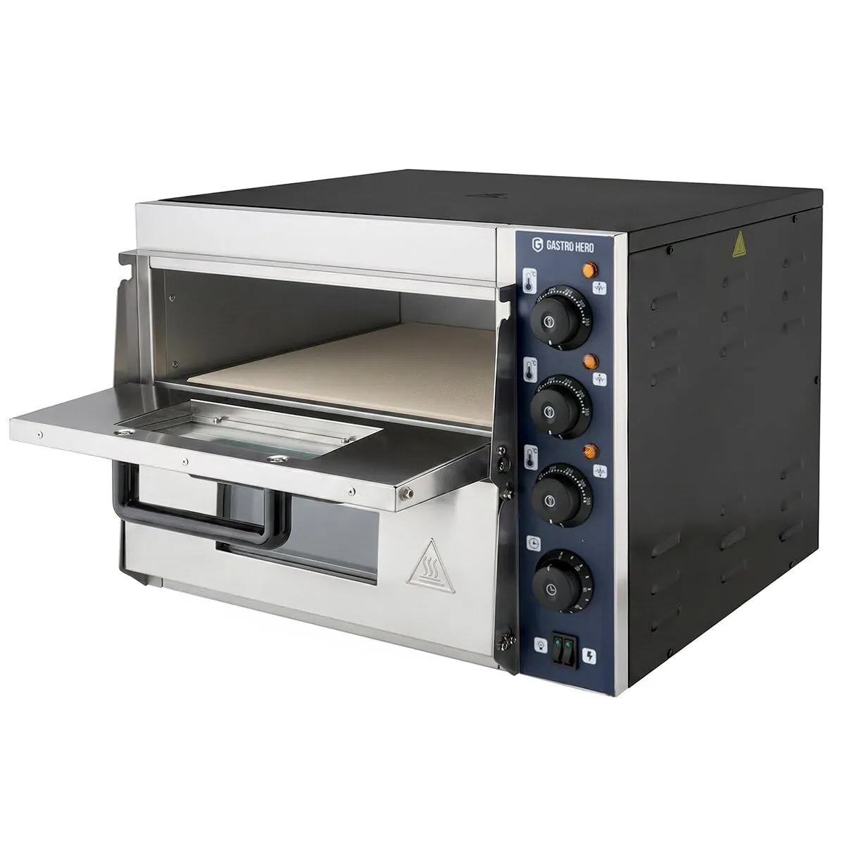 GastroHero Basic YEP2ST Pizzaofen 2x 35 cm 350 Grad