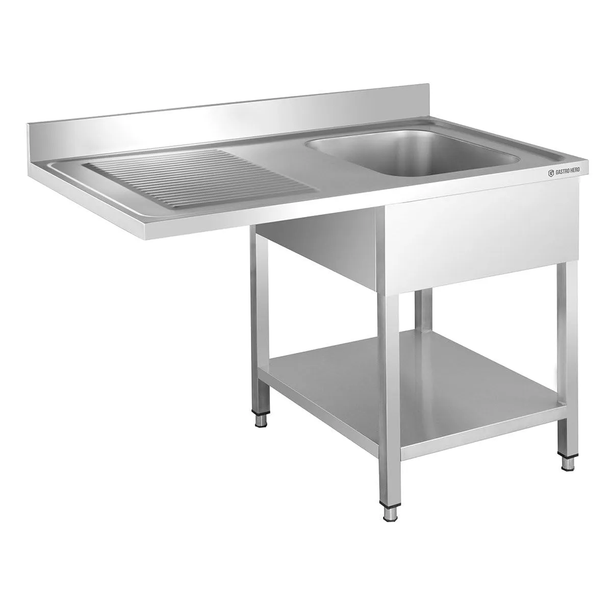 GastroHero SPZT Spülzentrum 160x70 2 Becken rechts