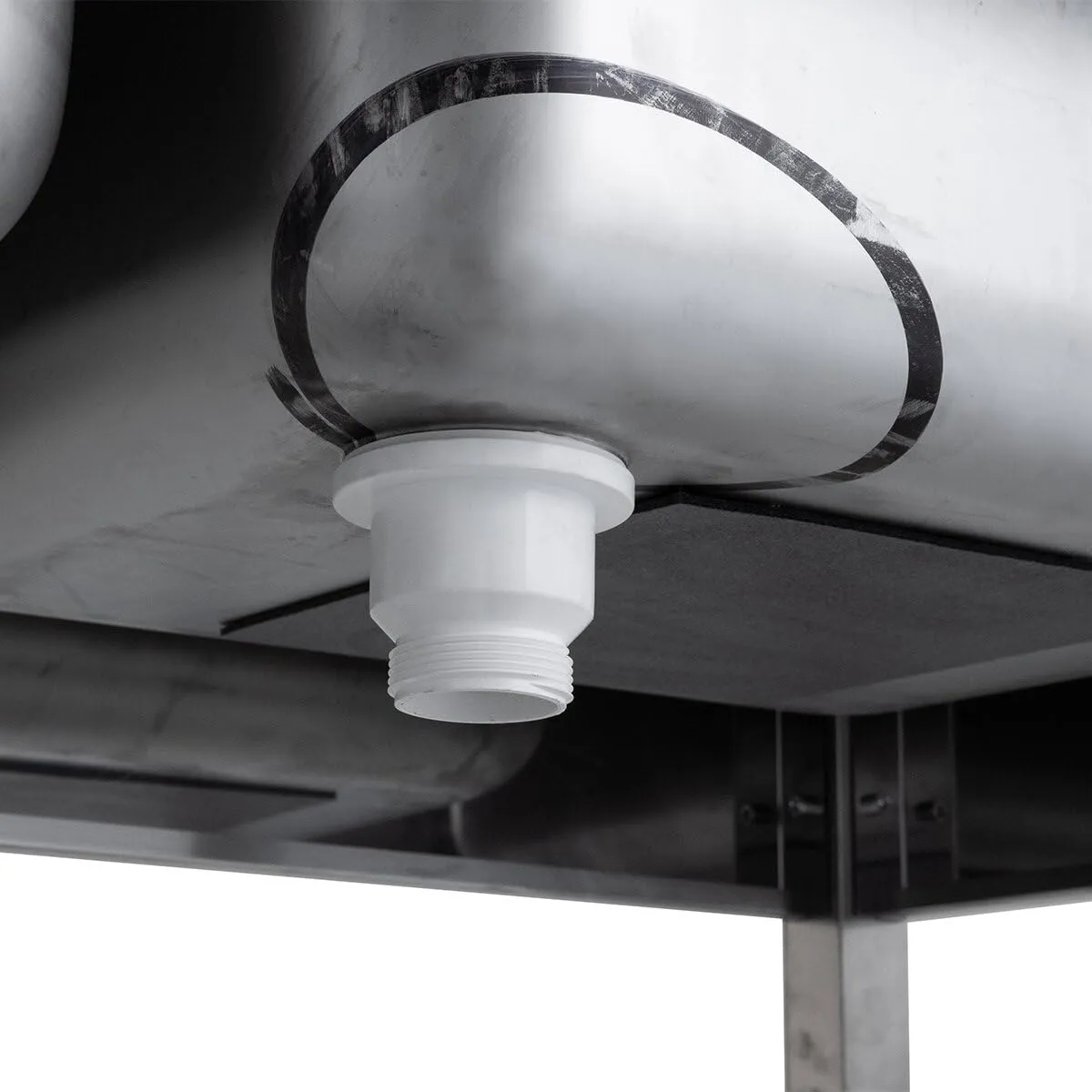 GastroHero ECO Spültisch 120x60 2 Becken mittig Edelstahl