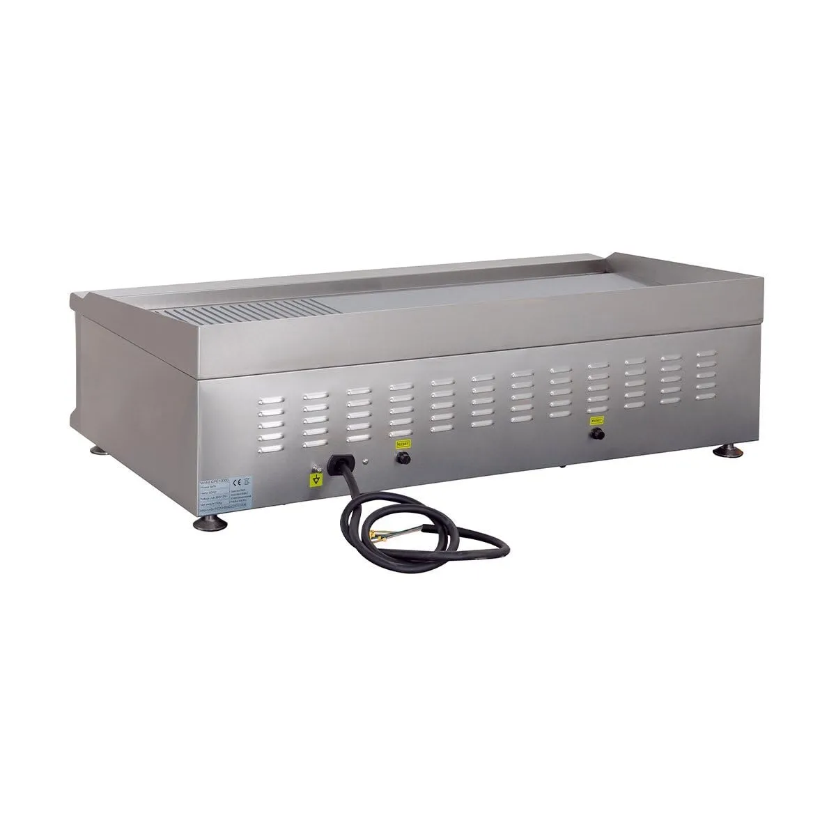 GastroHero Eco 998x398 Grillplatte halb glatt gerillt