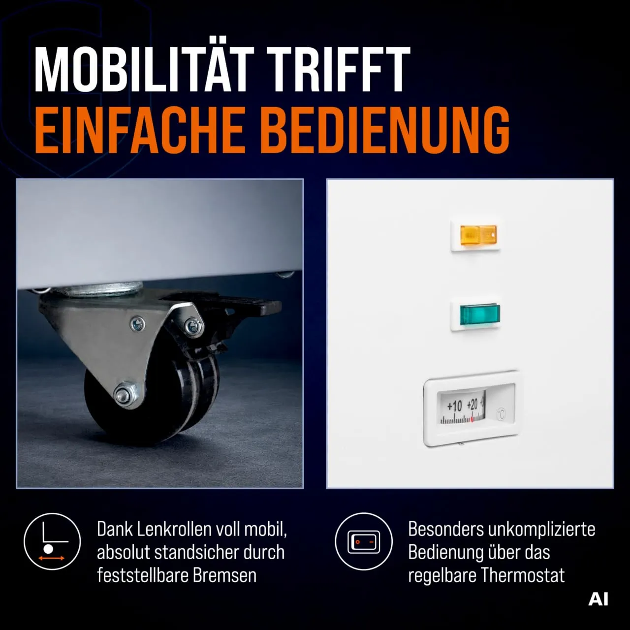 GastroHero ECO 450 Gefriertruhe 355L Glasdeckel