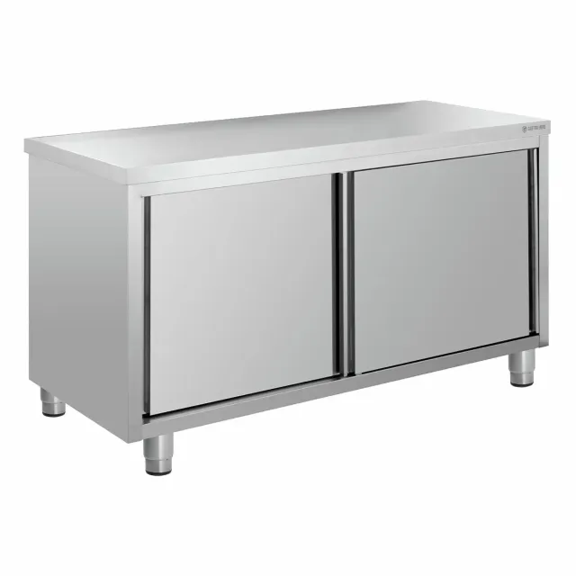 GastroHero Eco 12x6 Arbeitsschrank ohne Aufkantung Edelstahl