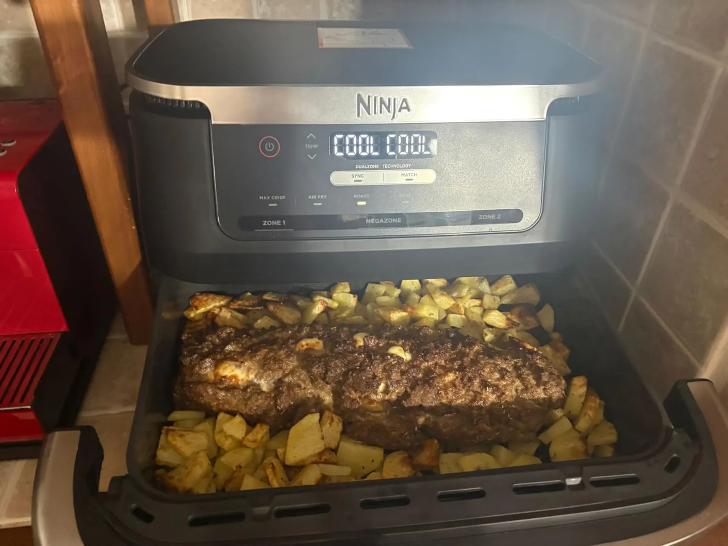 Ninja FlexDrawer Heißluftfritteuse 6,6 L schwarz 6-in-1 Dual