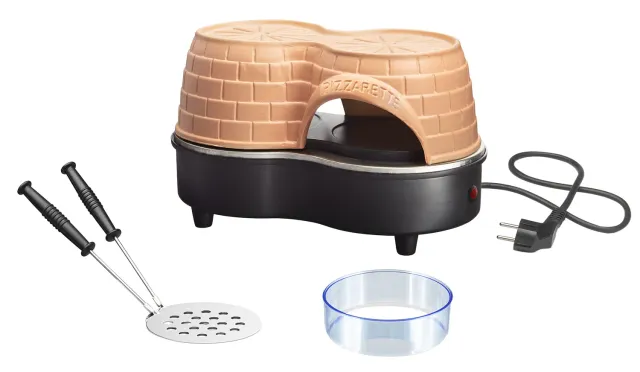 Emerio PIZZARETTE Duo PO-122250 Pizzaofen für 2 Personen Terracotta