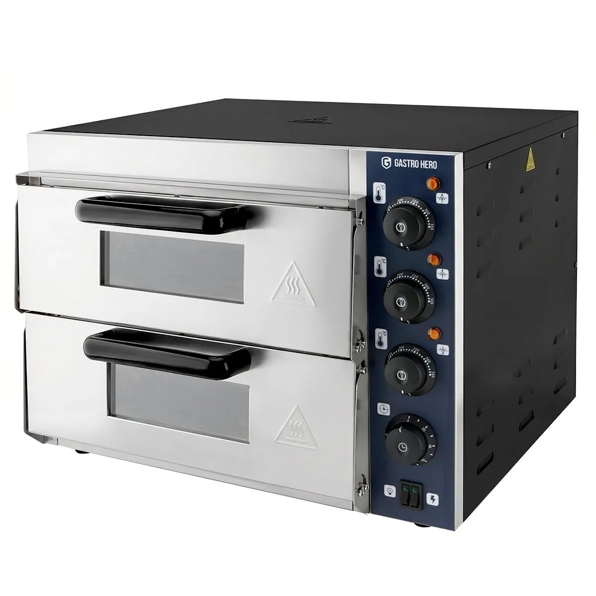 GastroHero Basic YEP2ST Pizzaofen 2x 35 cm 350 Grad
