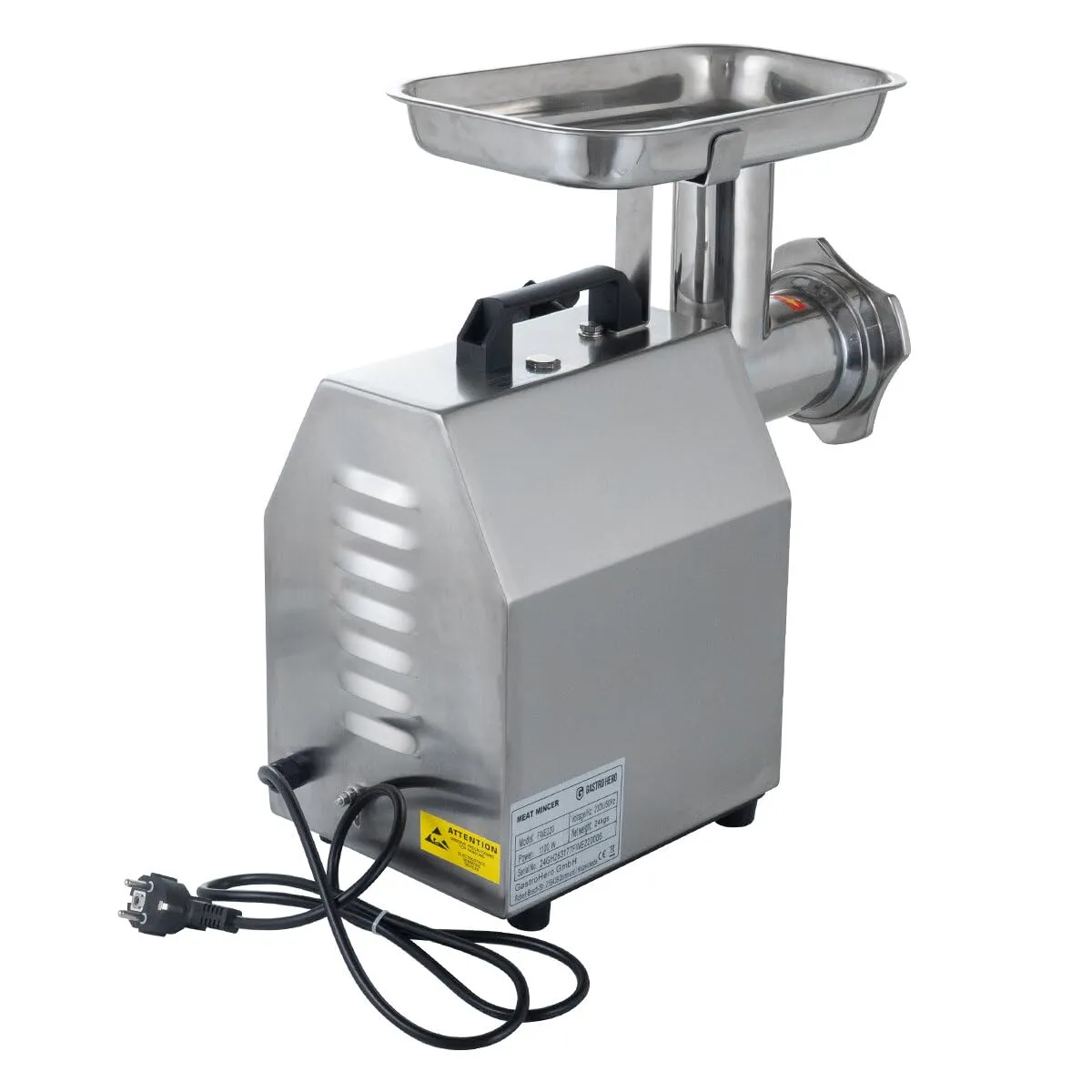GastroHero FWE220 Fleischwolf Edelstahl 220 kg/h
