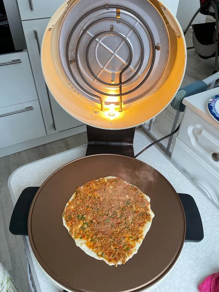 HOMELUX Pizzaofen 2800W Elektro Steinofen 40cm 400°C