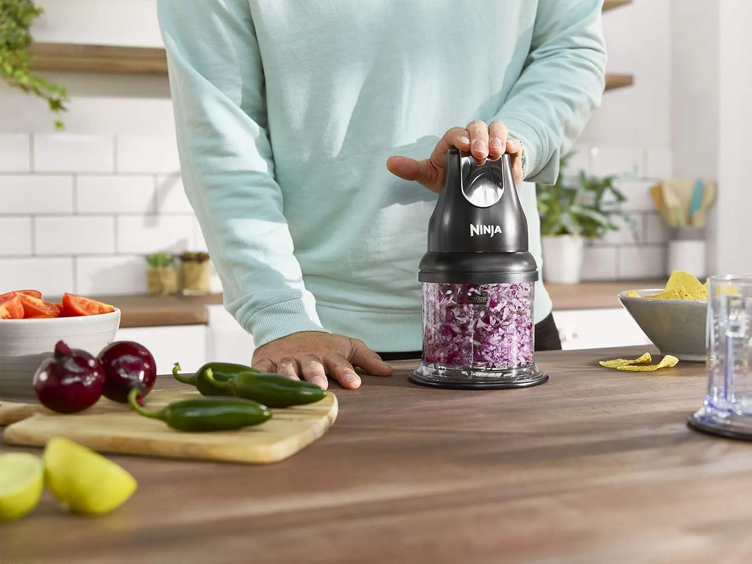 Ninja Express Chop NJ1002EUBK Zerkleinerer Schwarz 500 ml