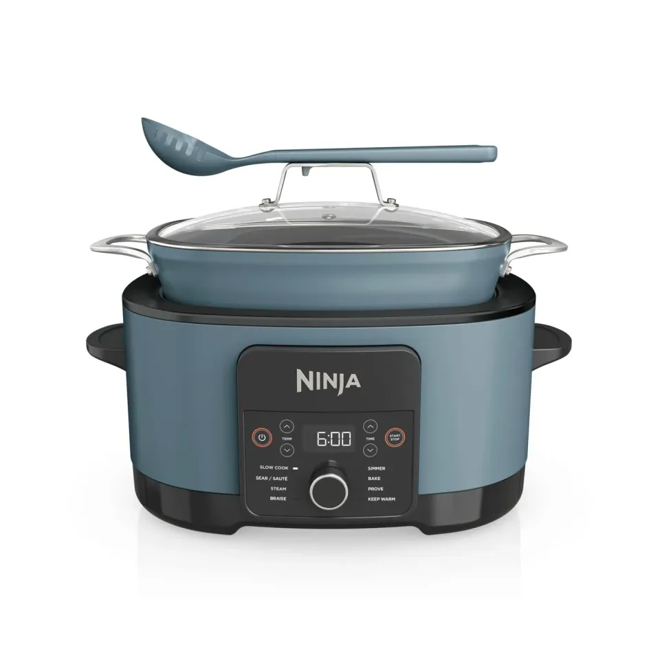 Ninja Foodi PossibleCooker Multikocher 8 L meersalzgrau 8-in-1