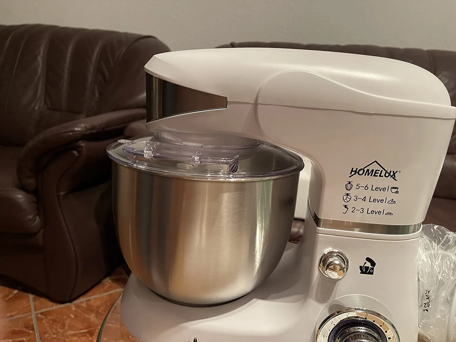 Homelux SC-206 Küchenmaschine Schwarz-Gold 5 l 2000 W