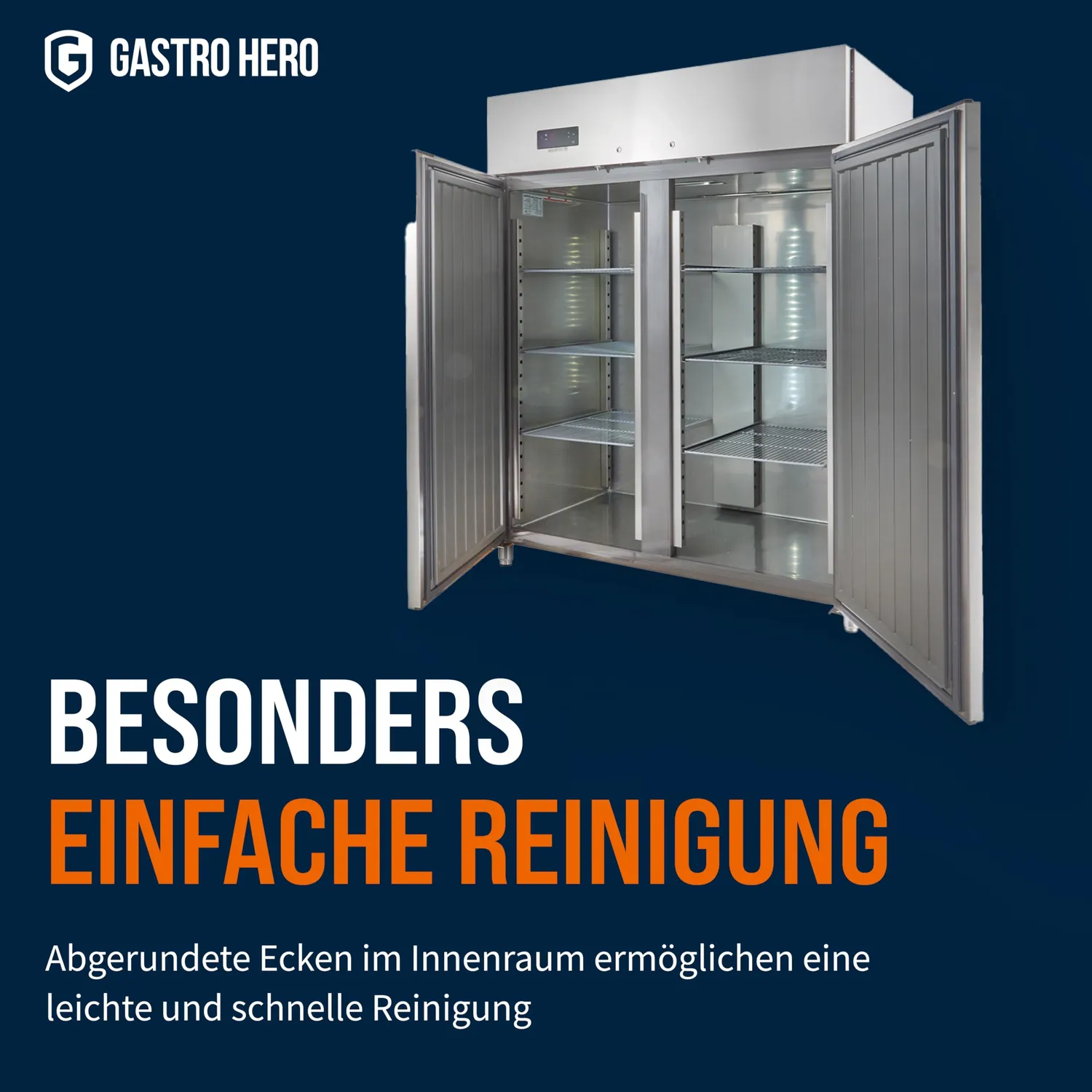 GastroHero ECO 1300 GN 2/1 Gewerbekühlschrank 1350L