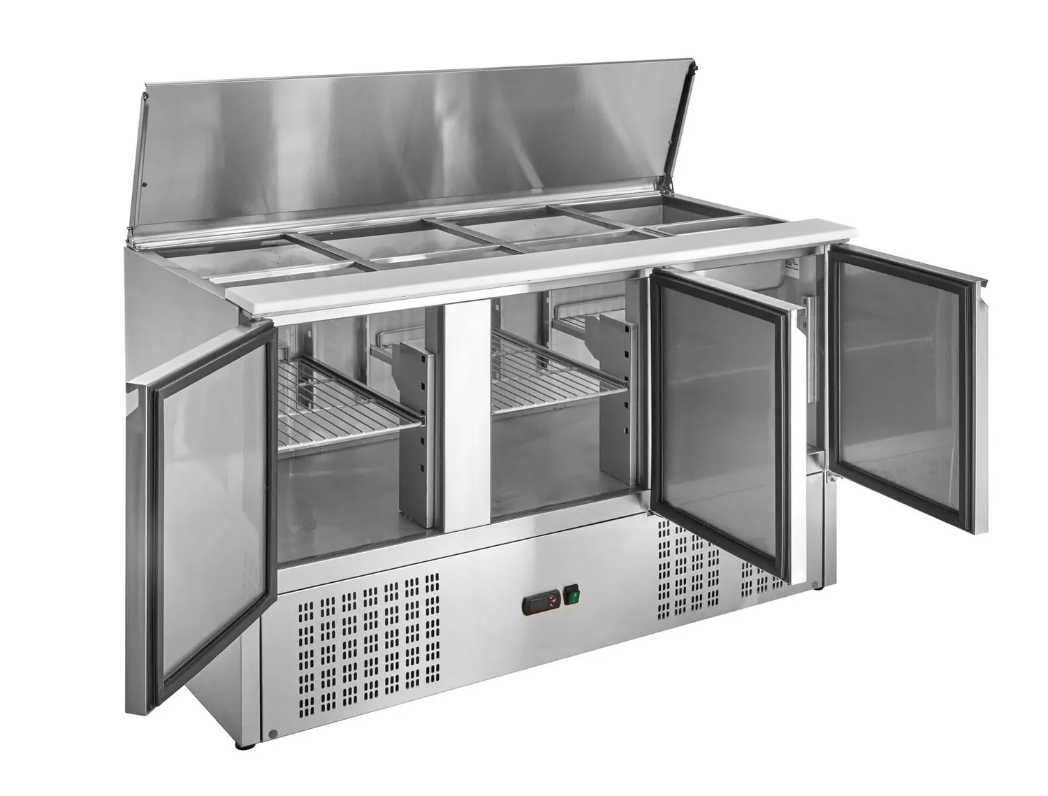 GastroHero Saladette ECO 1370 SH903 Kühltheke 368L