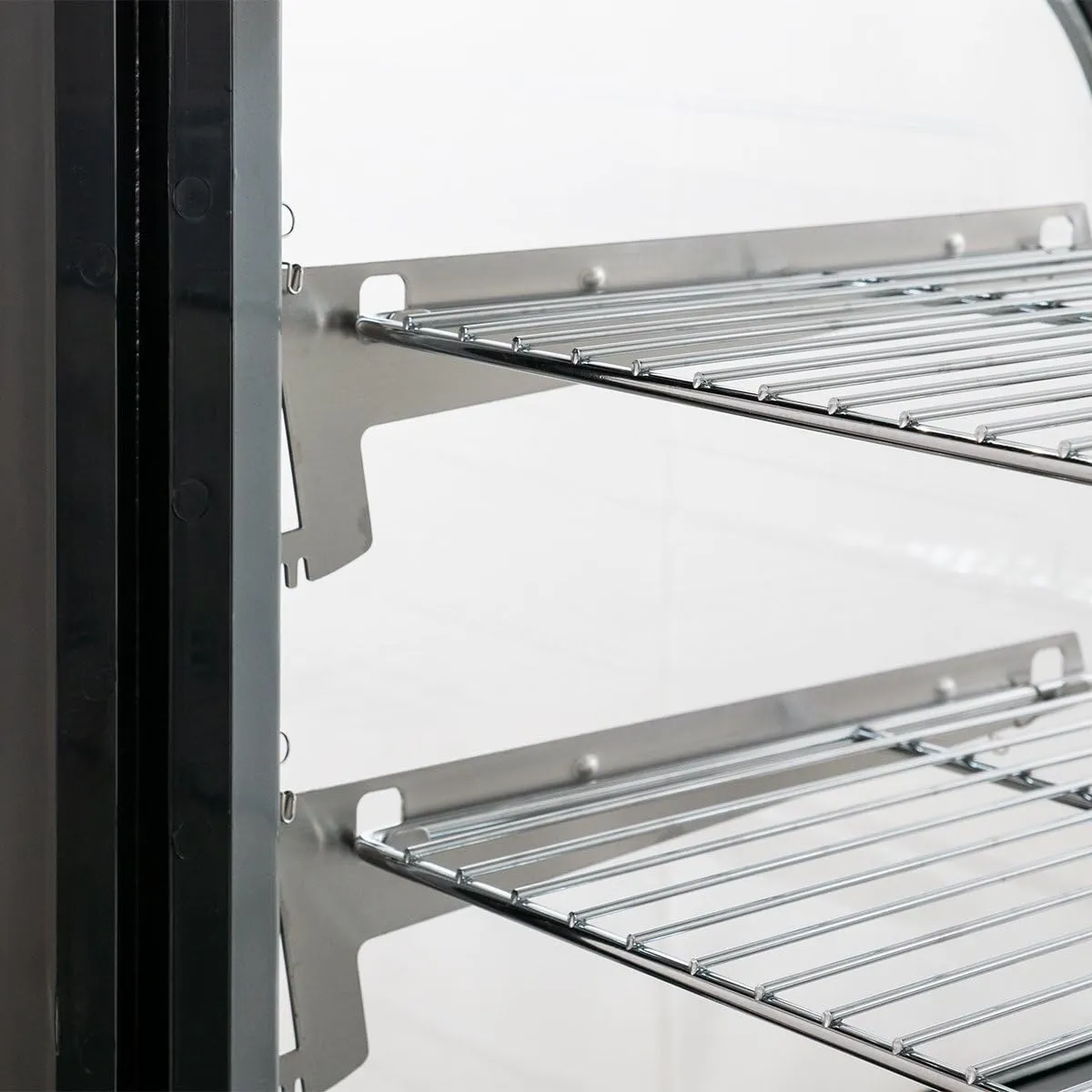 GastroHero KV-160 Kühlvitrine 160L schwarz