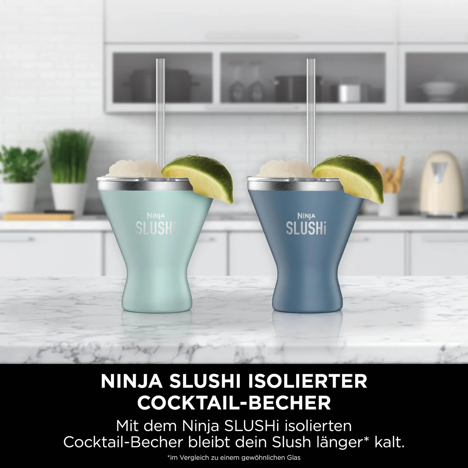 Ninja SLUSHi Cocktailbecher 2er 295 ml Mint-Blau
