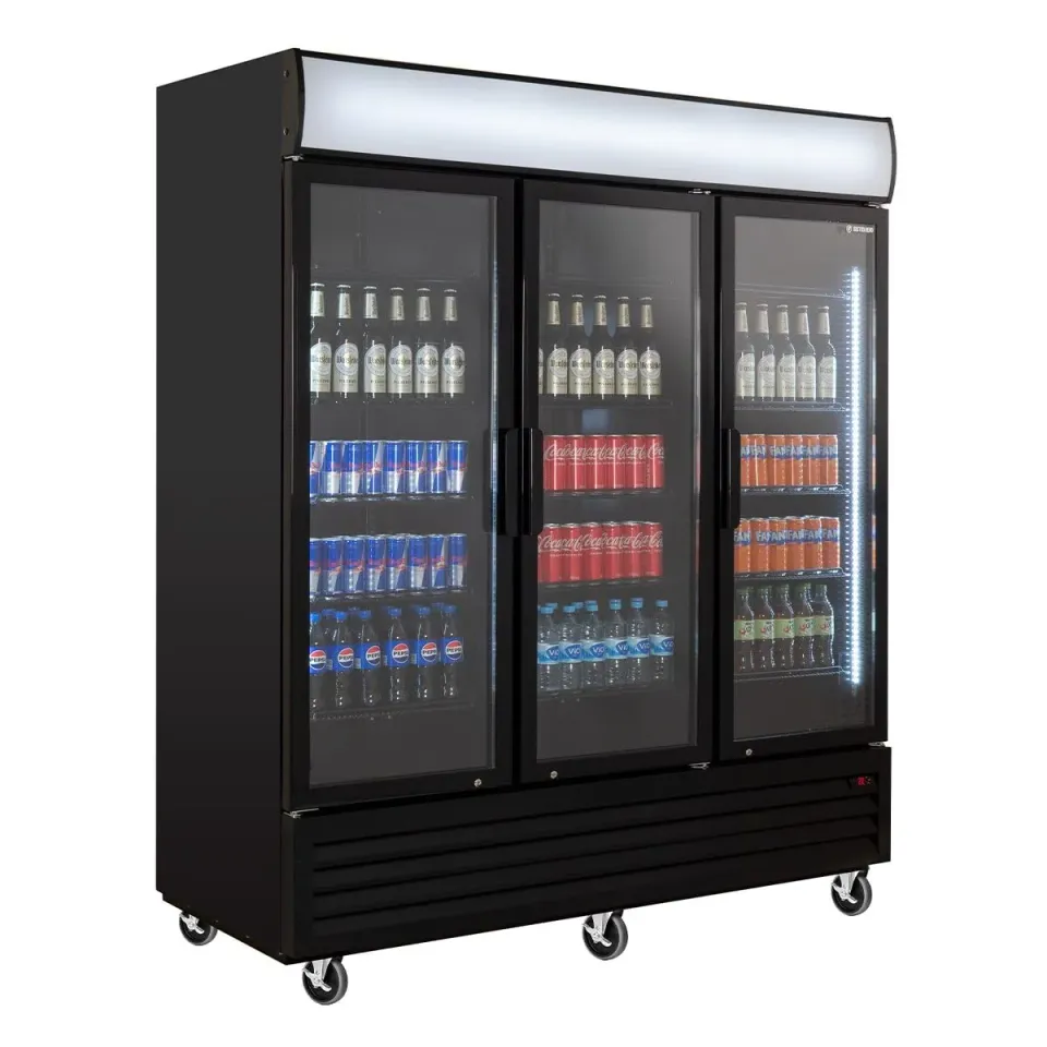 GastroHero ECO 1500 Getränkekühlschrank 1582 L Schwarz