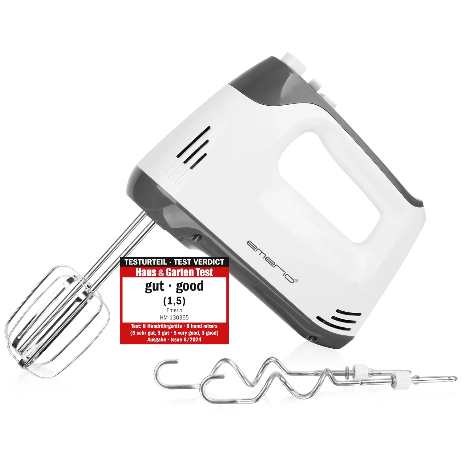 Emerio HM-124178 Handmixer 250W 6-Stufen mit Turbo