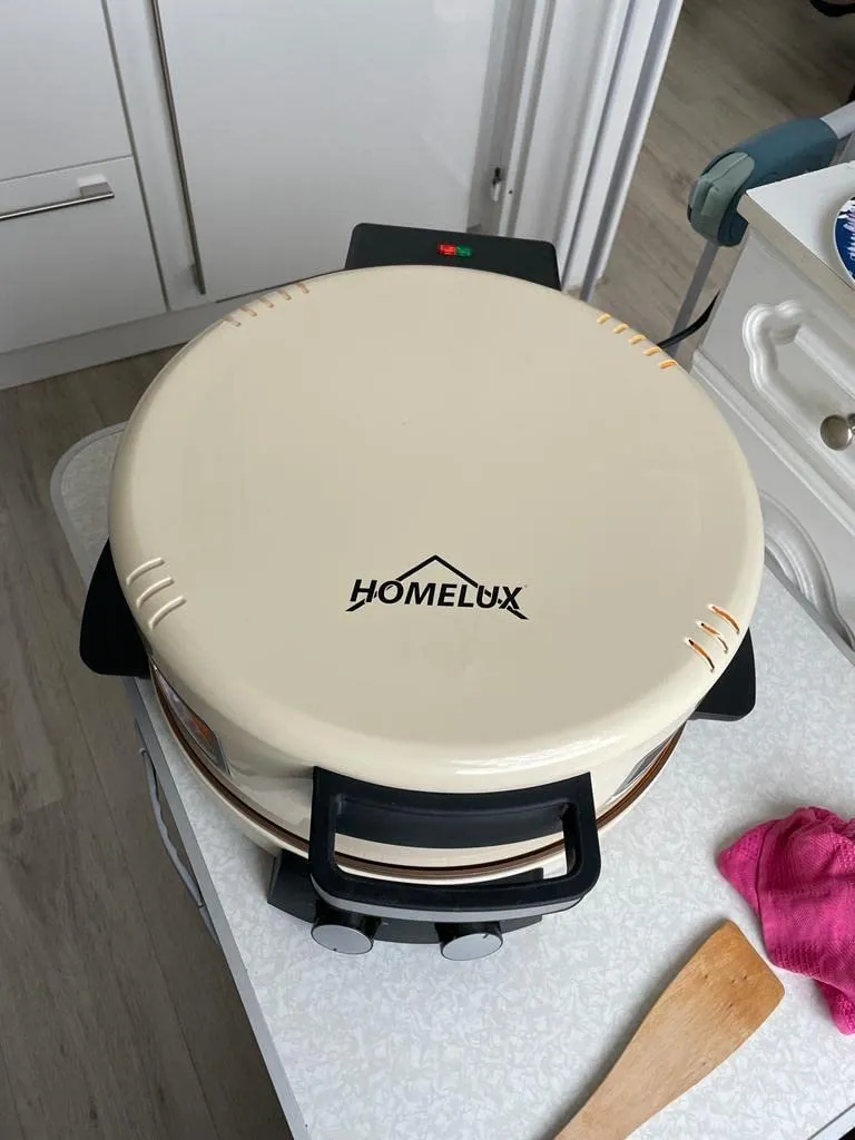 HOMELUX Pizzaofen 2800W Elektro Steinofen 40cm 400°C