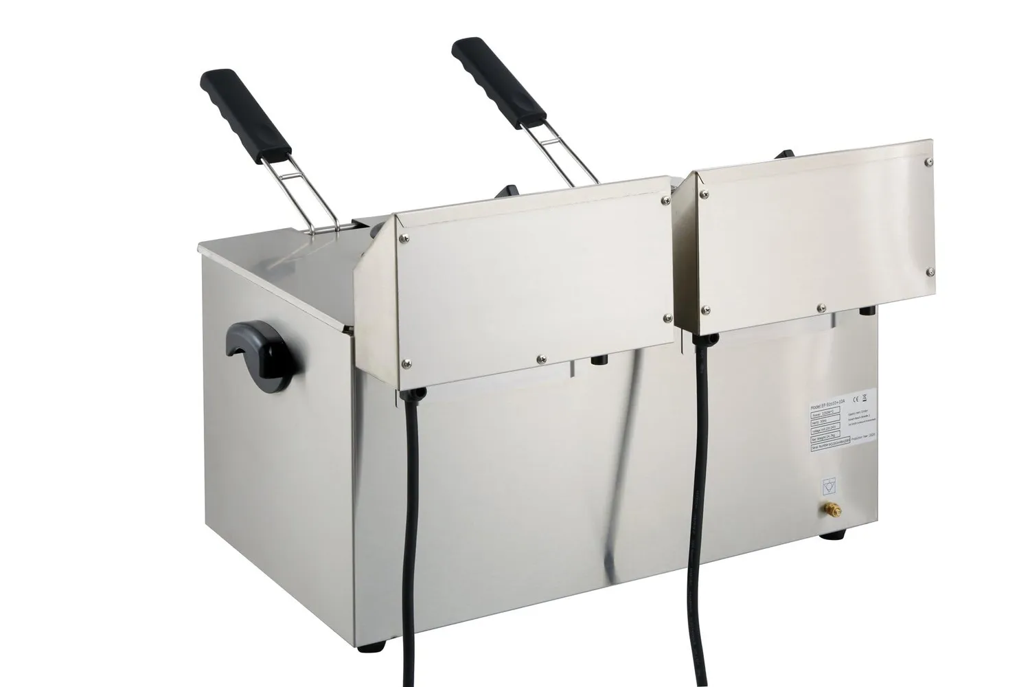 GastroHero EF-ECO10_10A Doppelfritteuse 2x10L Edelstahl