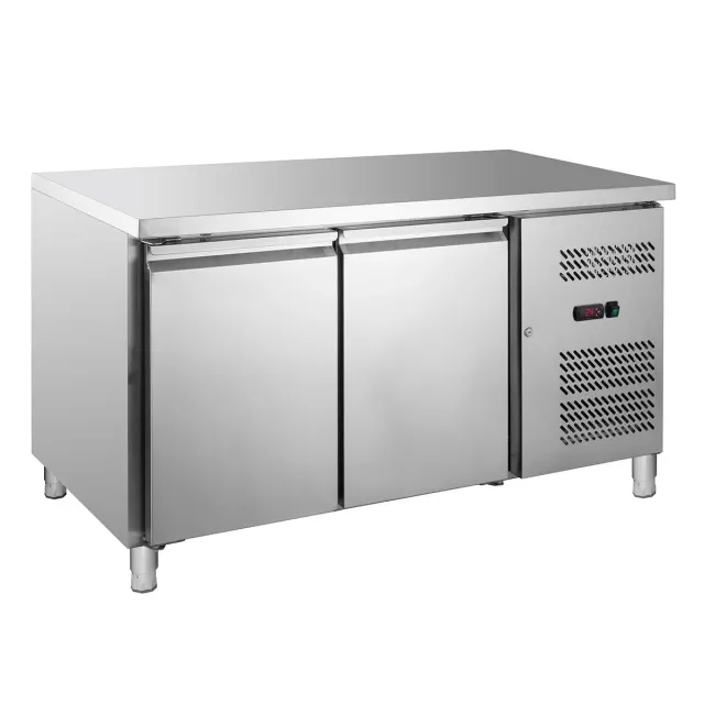 GastroHero GNH2100TN Kühltisch 2-türig 228 L Edelstahl