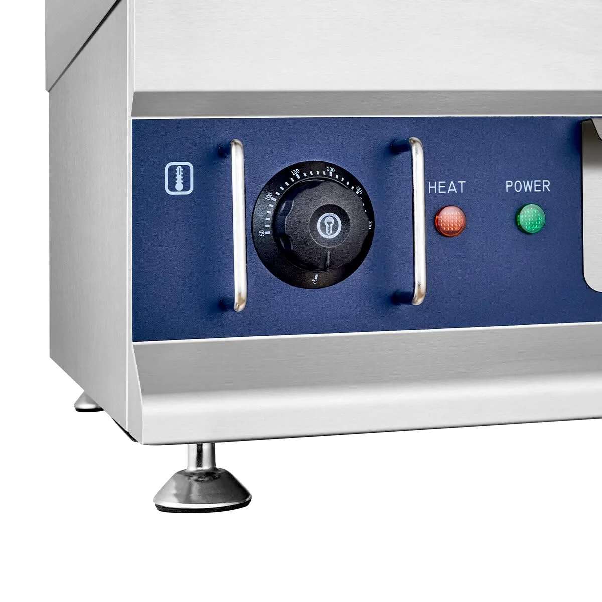 GastroHero GPE600F Grillplatte glatt 5 kW 2 Zonen