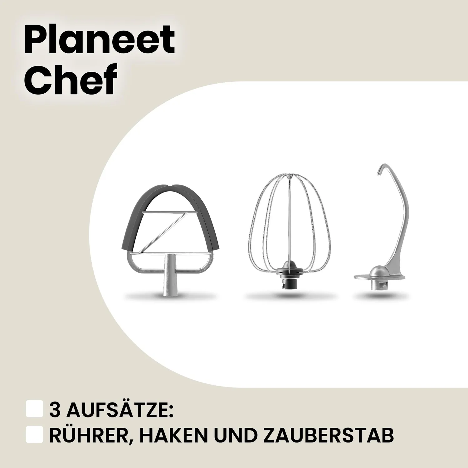 Zeegma Planeet Chef Küchenmaschine 6,5 L schwarz 1500 W