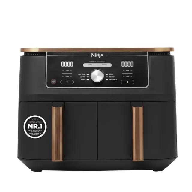 Ninja Foodi MAX AF400EUCP Heißluftfritteuse 9,5L Kupfer