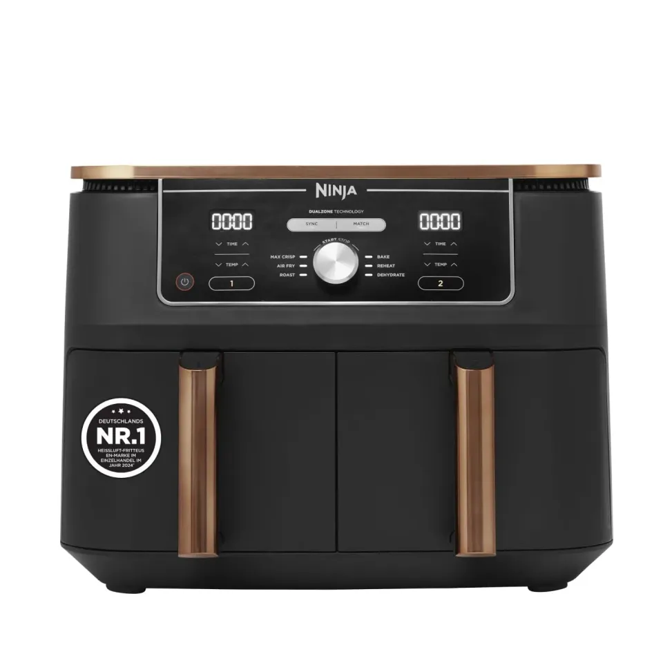 Ninja Foodi MAX AF400EUCP Heißluftfritteuse 9,5L Kupfer