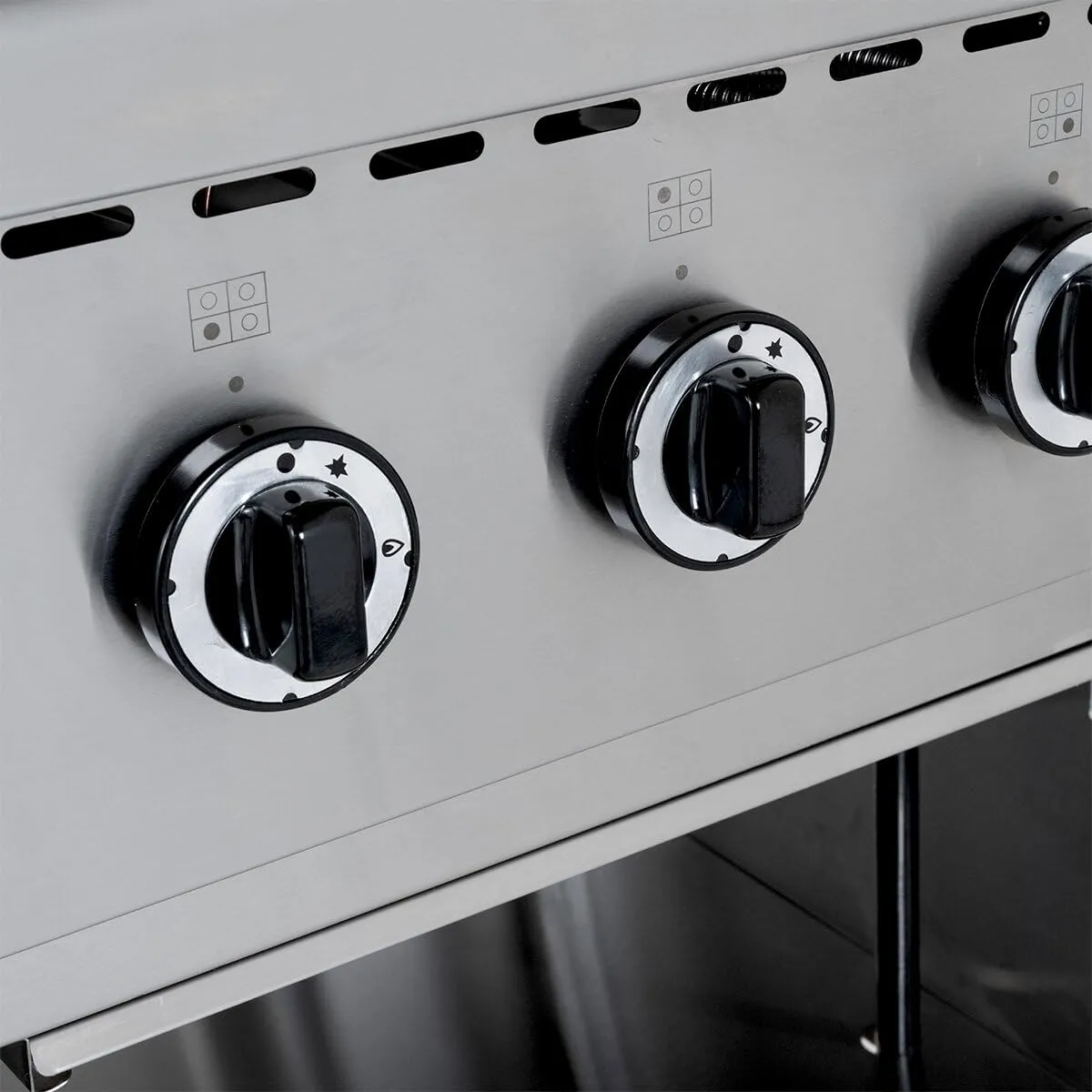 GastroHero GHBO4B Gasherd 4 Brenner 28,8 kW Edelstahl