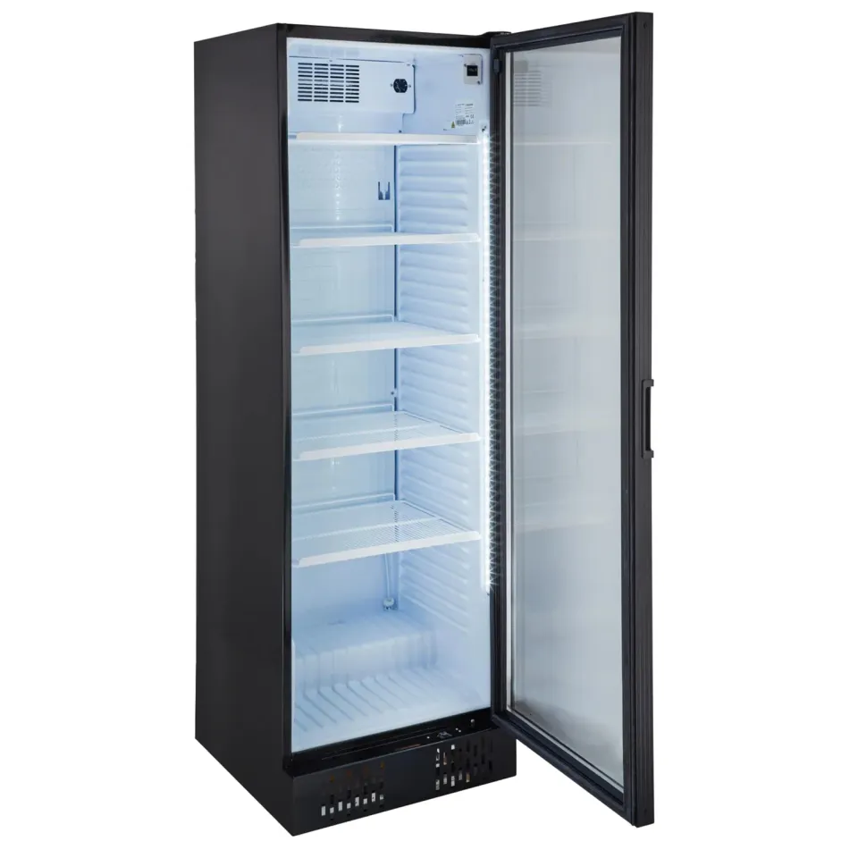 GastroHero Profi 382 Getränkekühlschrank 382 L schwarz