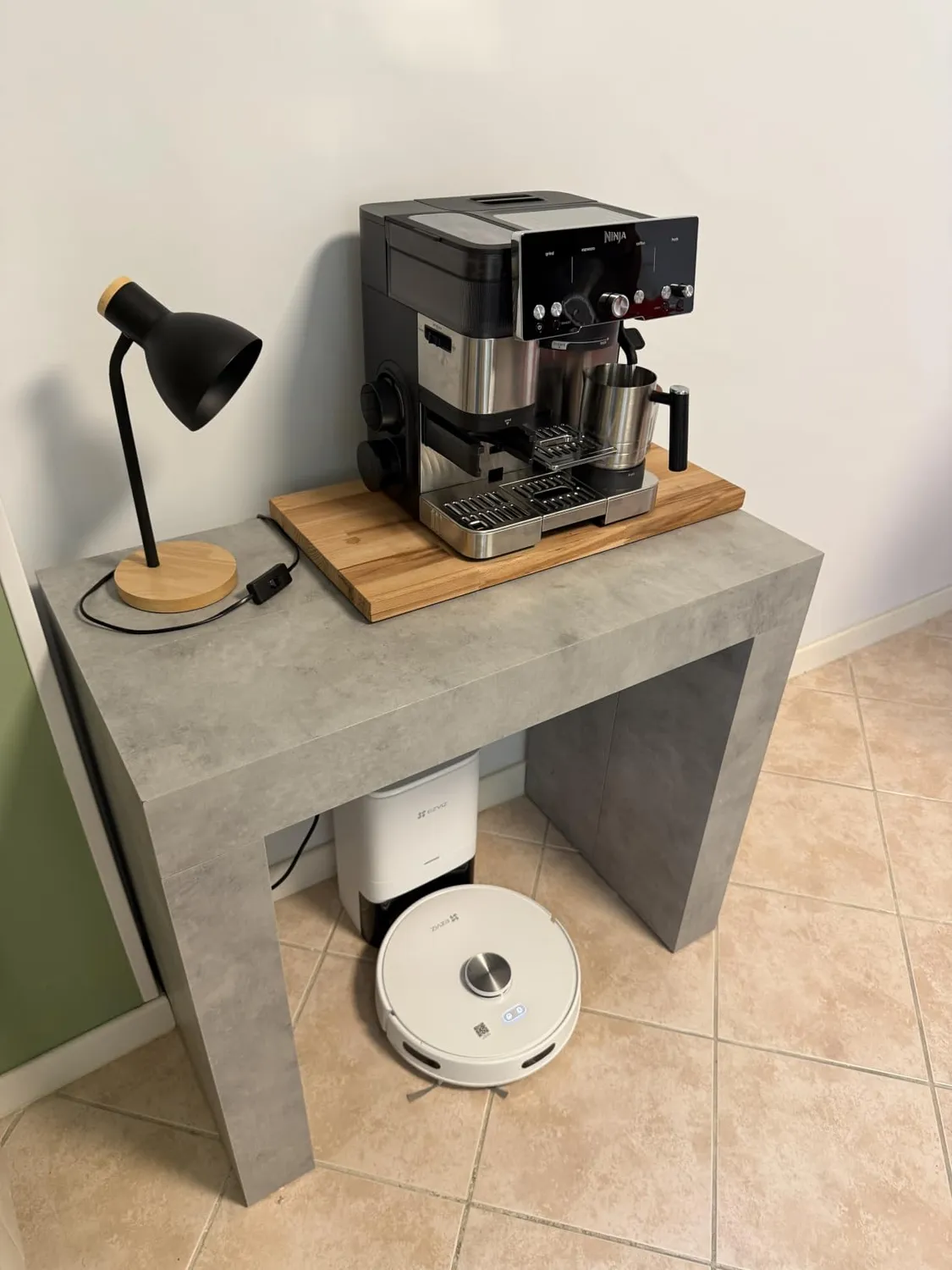Ninja Luxe Essential Kaffeemaschine Silber 2-in-1 Mahlwerk