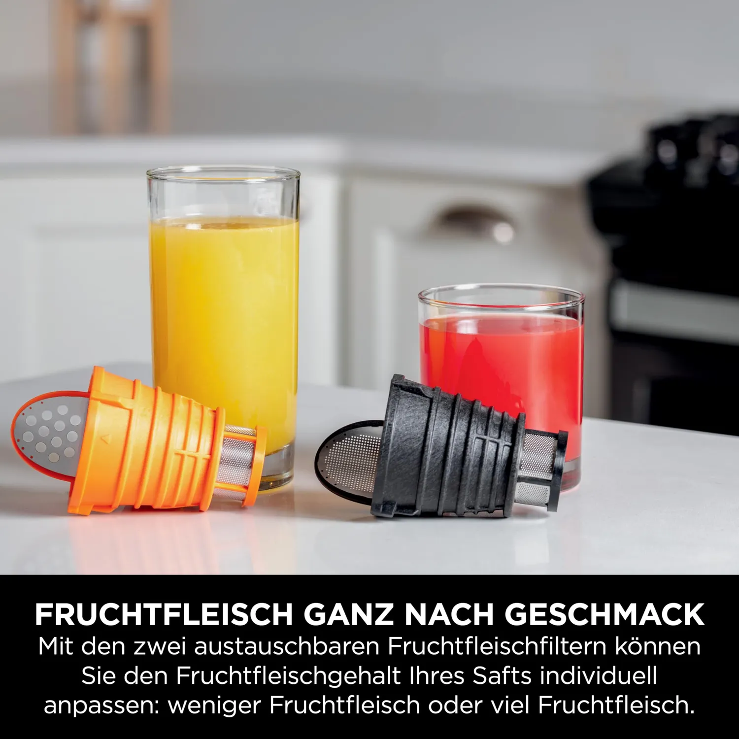 Ninja Kaltpresse-Entsafter 700ml Grau Slow Juicer Obst Gemüse