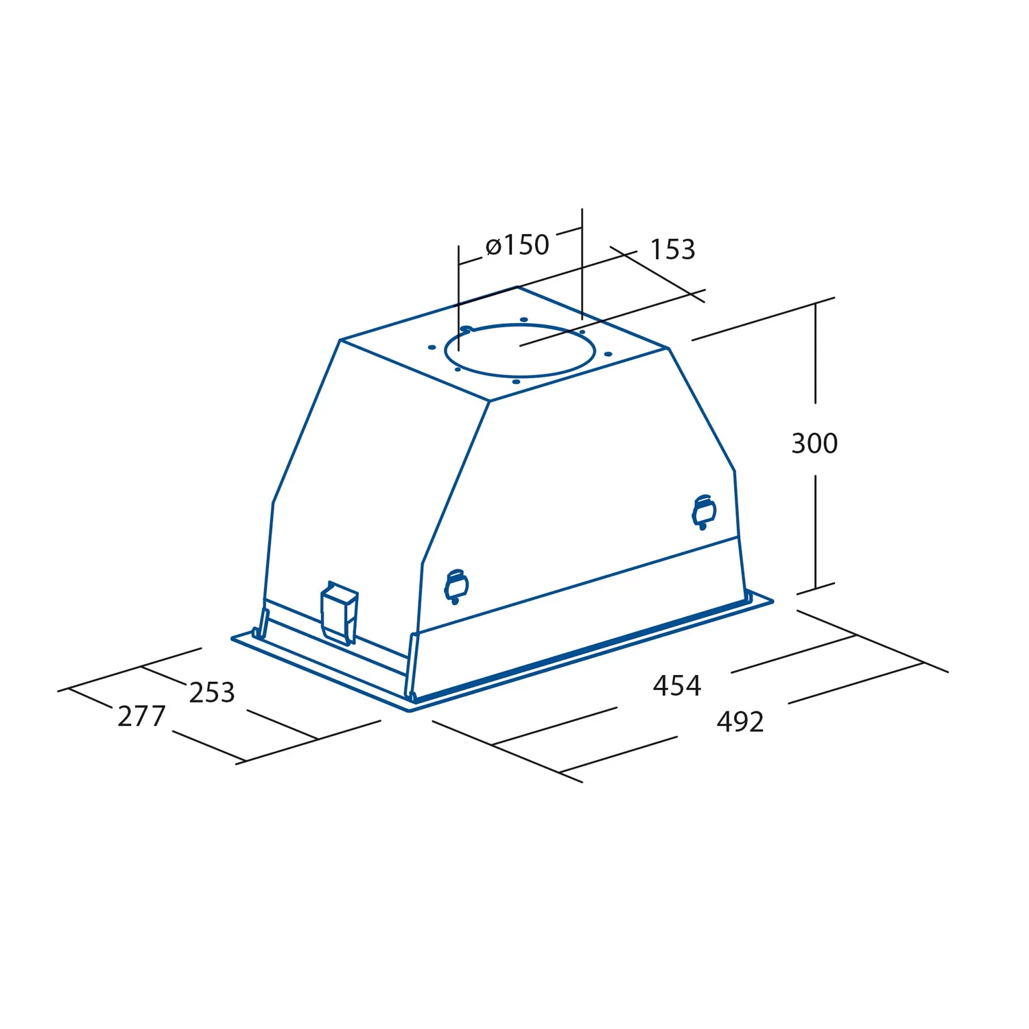Cata GC Dual 45 BK Dunstabzugshaube Einbau 45 cm Touch