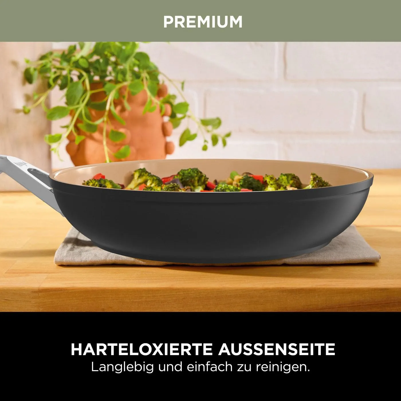 Ninja Extended Life Bratpfanne 24cm Keramik Terrakotta