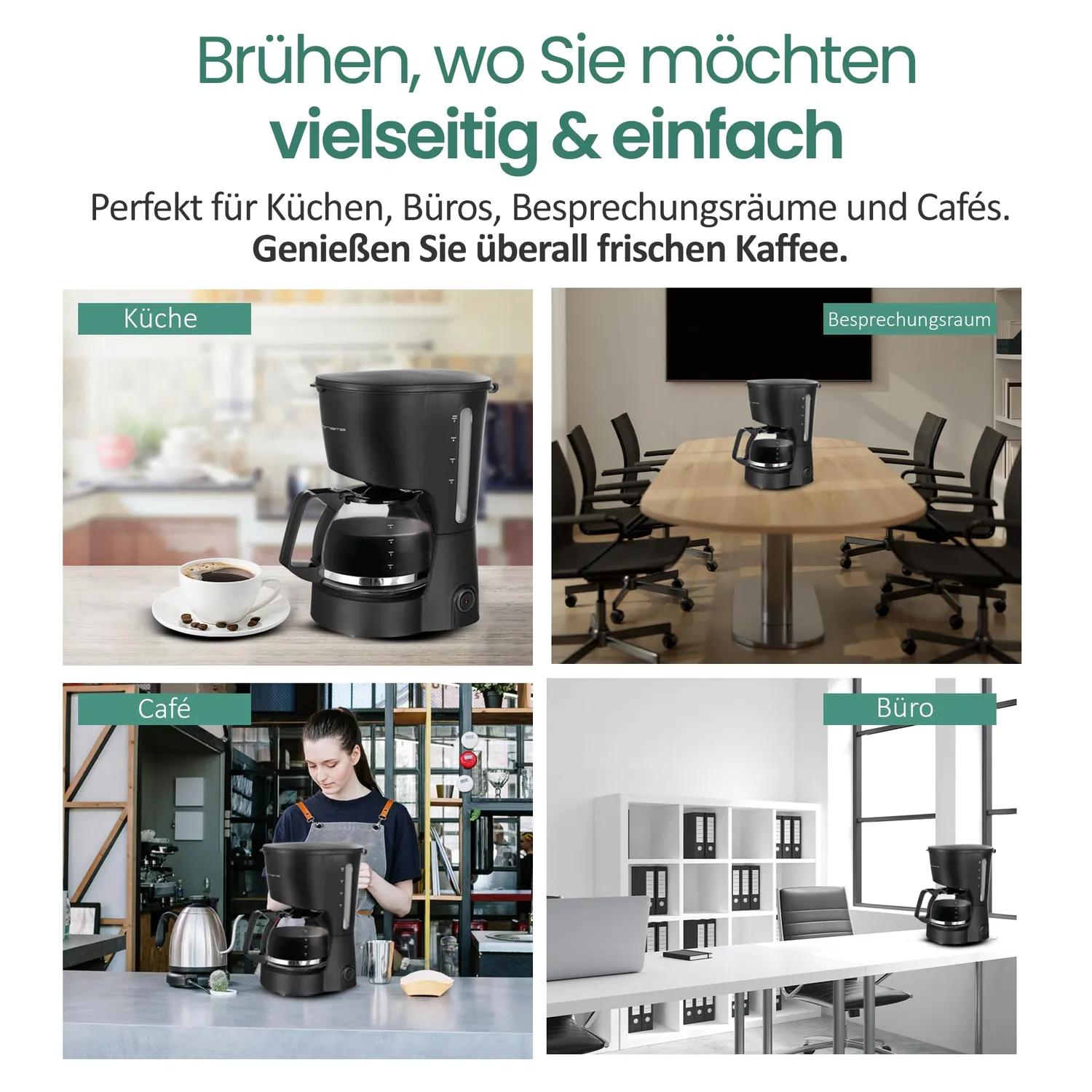Emerio CME-116801 Filterkaffeemaschine 0,6 L 5 Tassen