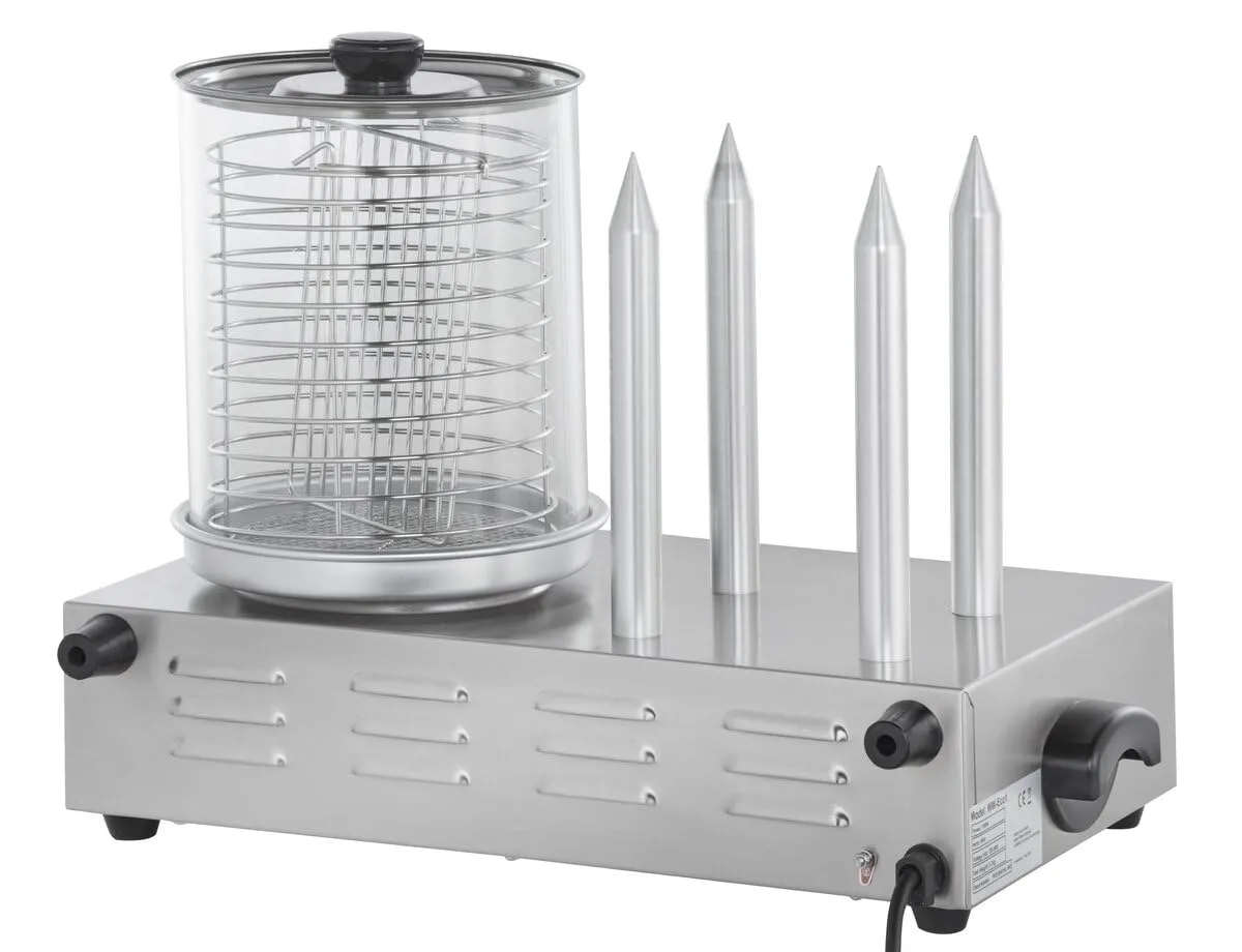 GastroHero Hot Dog Maker Set Hotdog Maker Edelstahl Würstchenwärmer