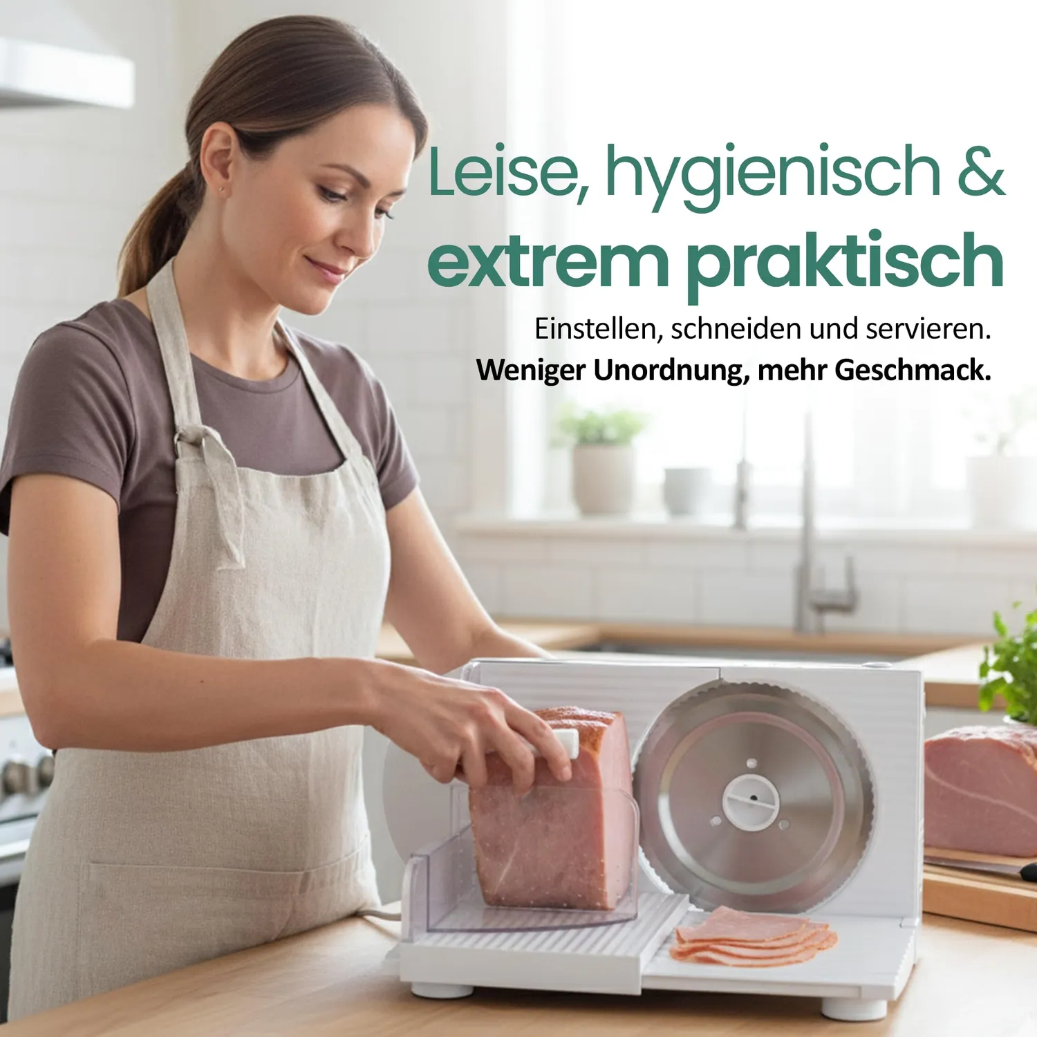 Emerio MS-125000 Allesschneider weiß 100W 0-17mm