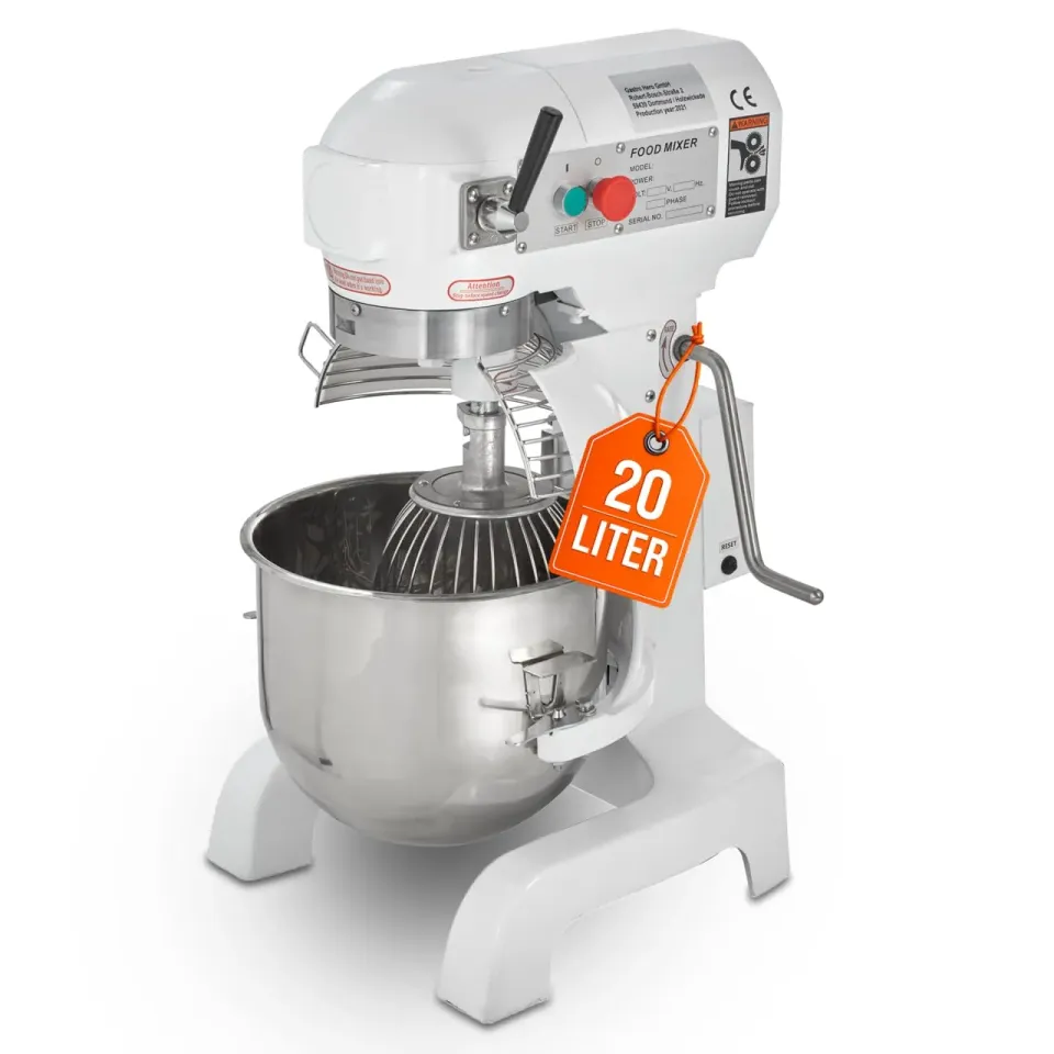 GastroHero Planetenrührwerk 20L Teigknetmaschine 0,75 kW