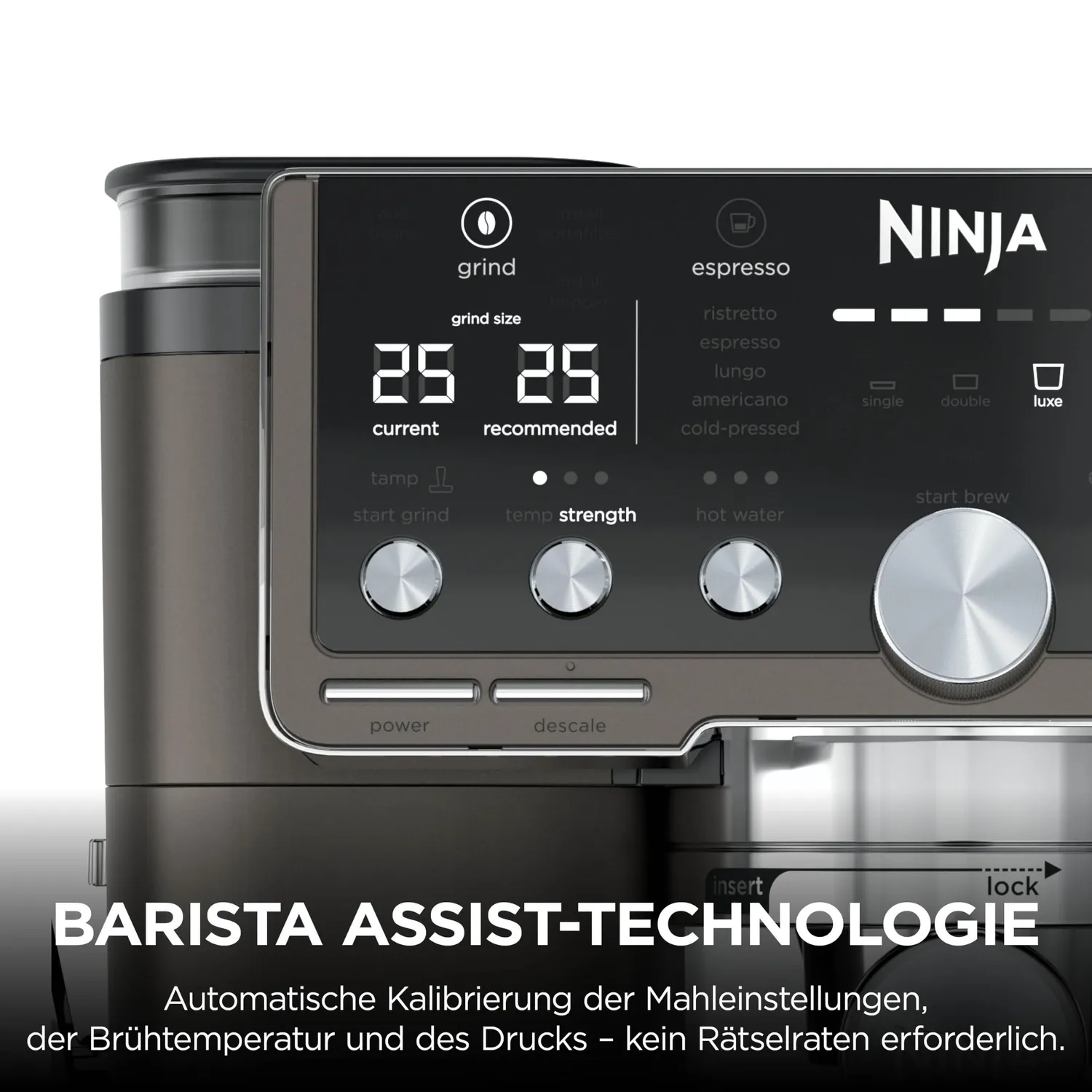Ninja Luxe Pro ES701EUBR Kaffeemaschine mit Mahlwerk