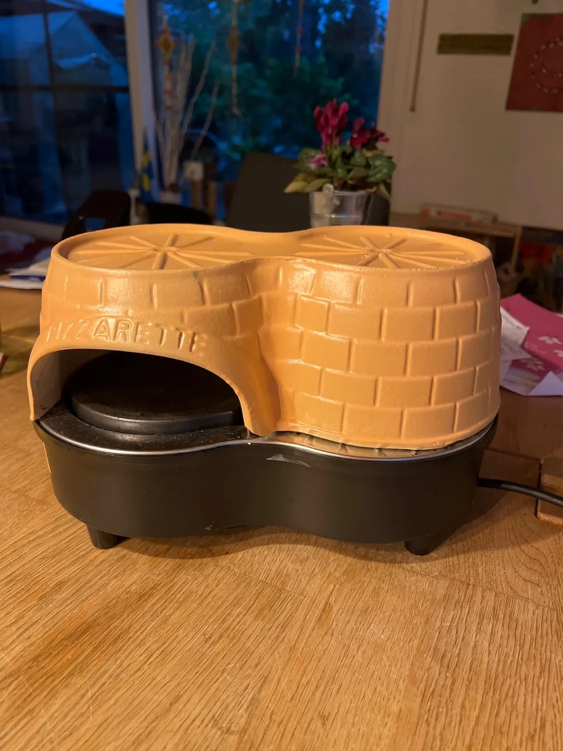 Emerio PIZZARETTE Duo PO-122250 Pizzaofen für 2 Personen Terracotta