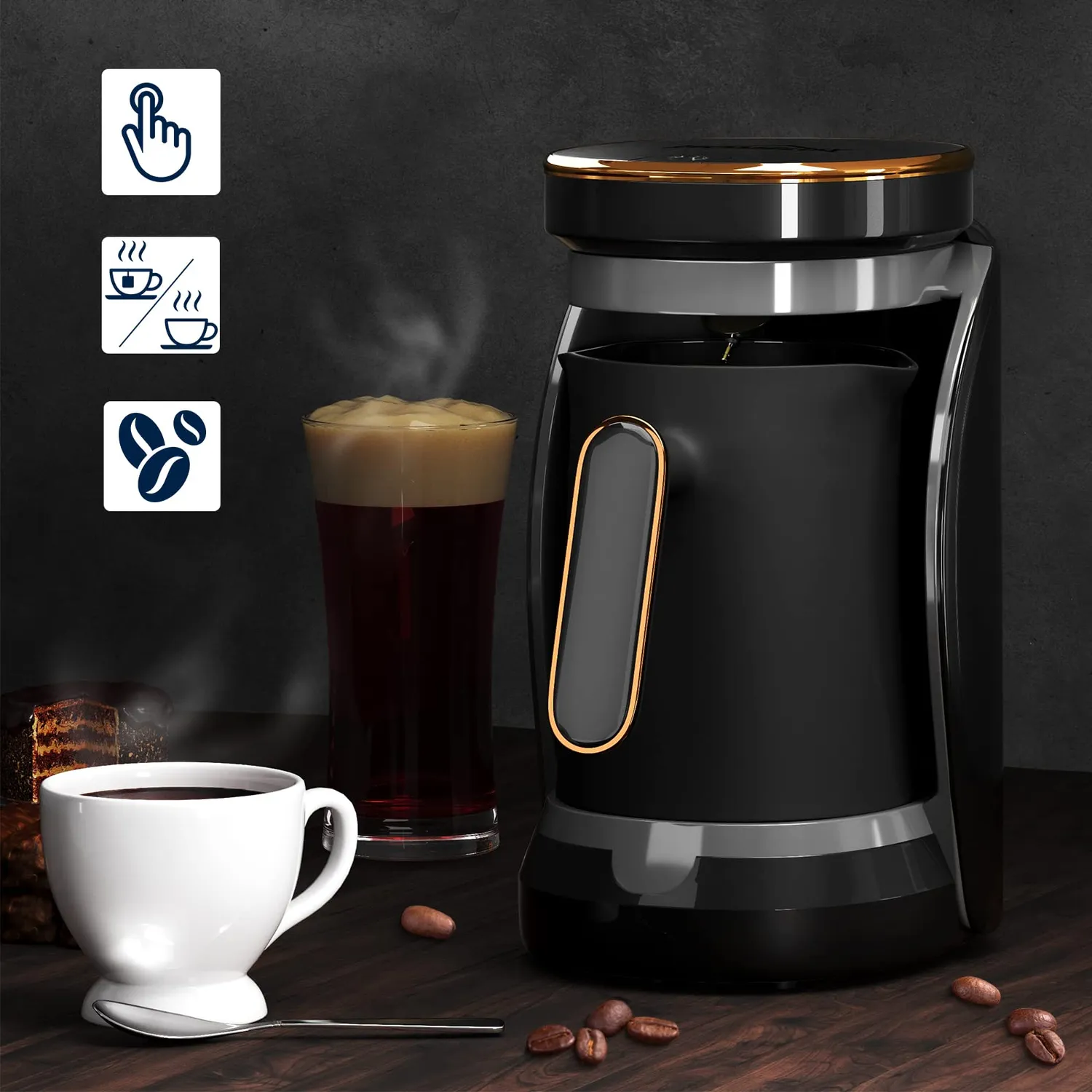 Homelux Mokka Maschine 400 ml 500 W 4 Tassen