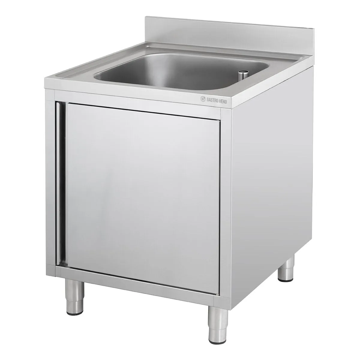 GastroHero Eco Spülschrank 70x70 1 Becken Edelstahl