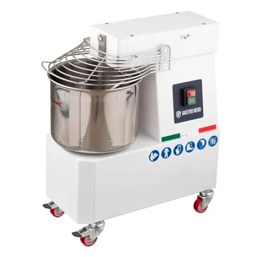 GastroHero PROFI Spiralkneter 10L 230V Rollen fester Kopf