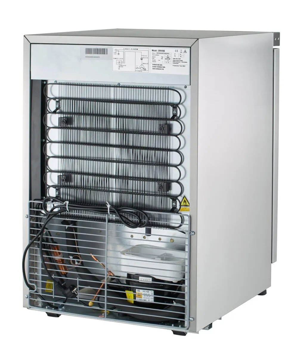 GastroHero SFH20S Tiefkühlschrank 170 Liter Edelstahl