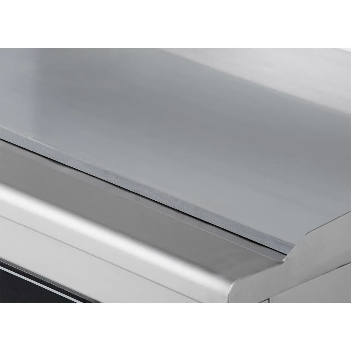 GastroHero Eco Grillplatte Elektro 99,8 cm glatt verchromt